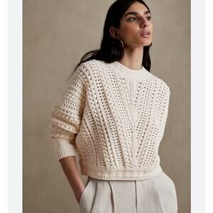 Elodie Boxy Fit Thick Knit Sweater Size Small